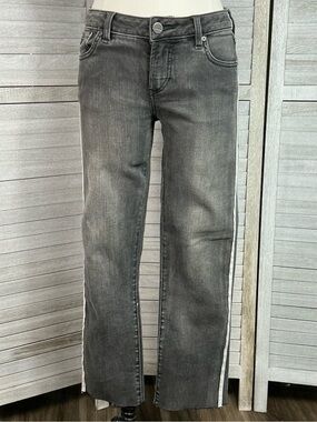 Dear John Jeans Women’s 26 Charcoal Black Straight Leg Raw Hem